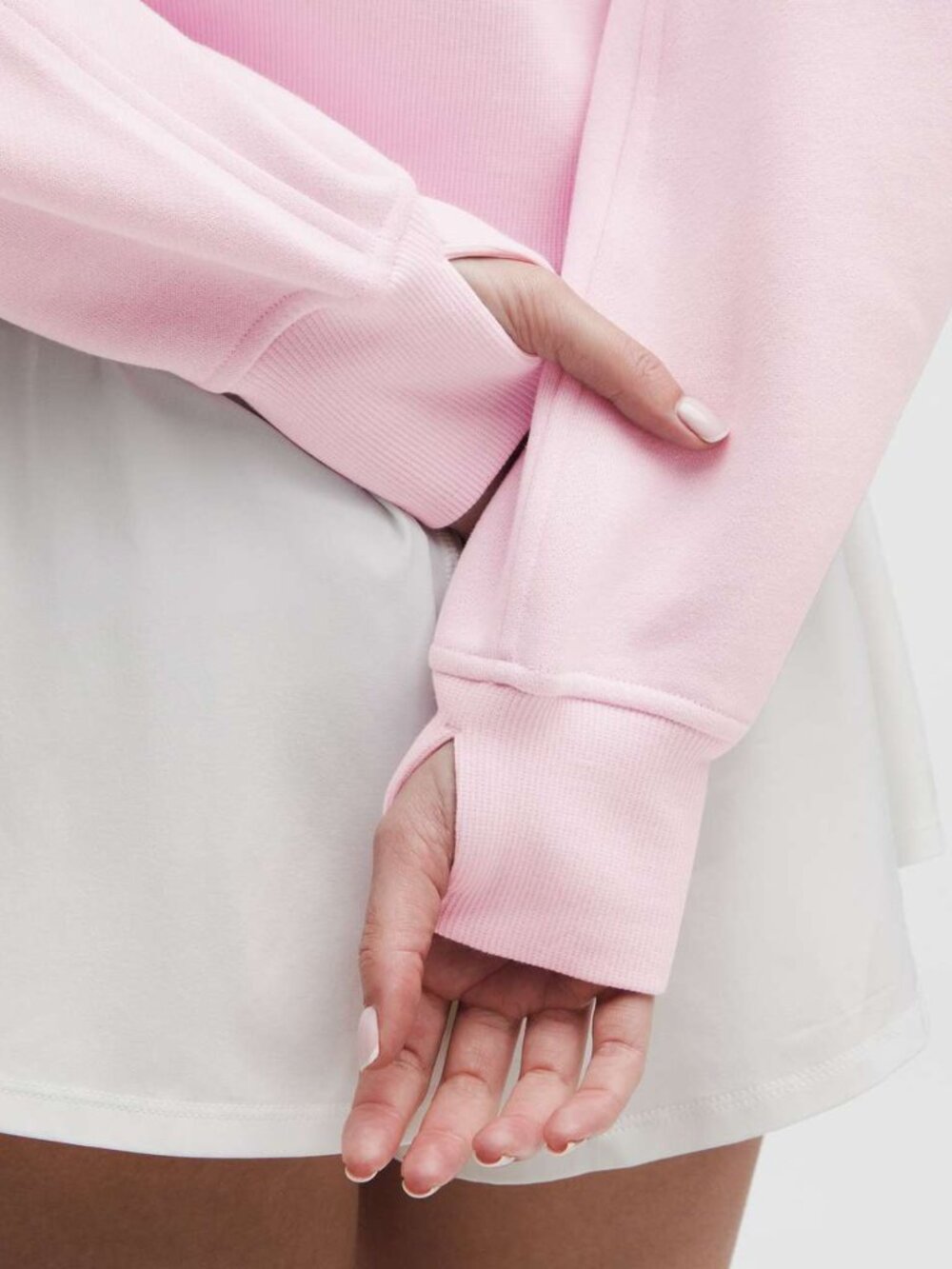 Lululemon - Pink Organza - Scuba Oversized Half-Zip Hoodie - Picture 3 of 5
